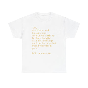Prayer of Jabez Tee — 1 Chronicles 4:10 Inspirational Scripture Tee