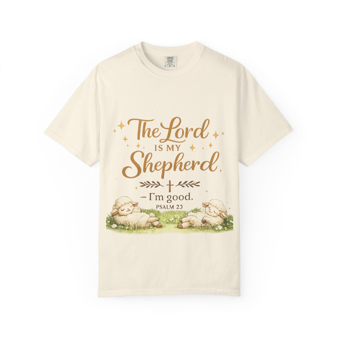 The Lord Is My Shepherd T-Shirt — Psalm 23 Lambs Christian Tee