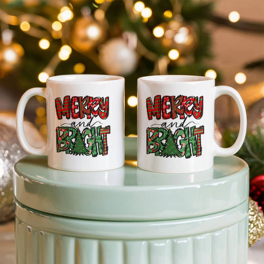 Merry And Bright  | ceramic mug